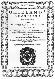 Gabriello Puliti: Ghirlanda odorifera